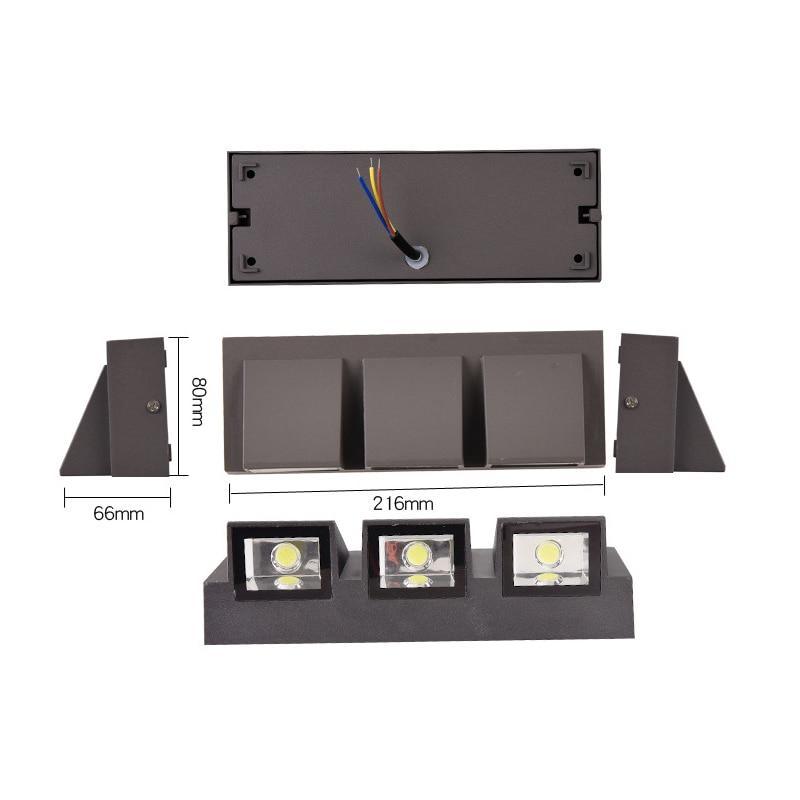 Applique Murale LED Moderne en Métal Noir Vexto
