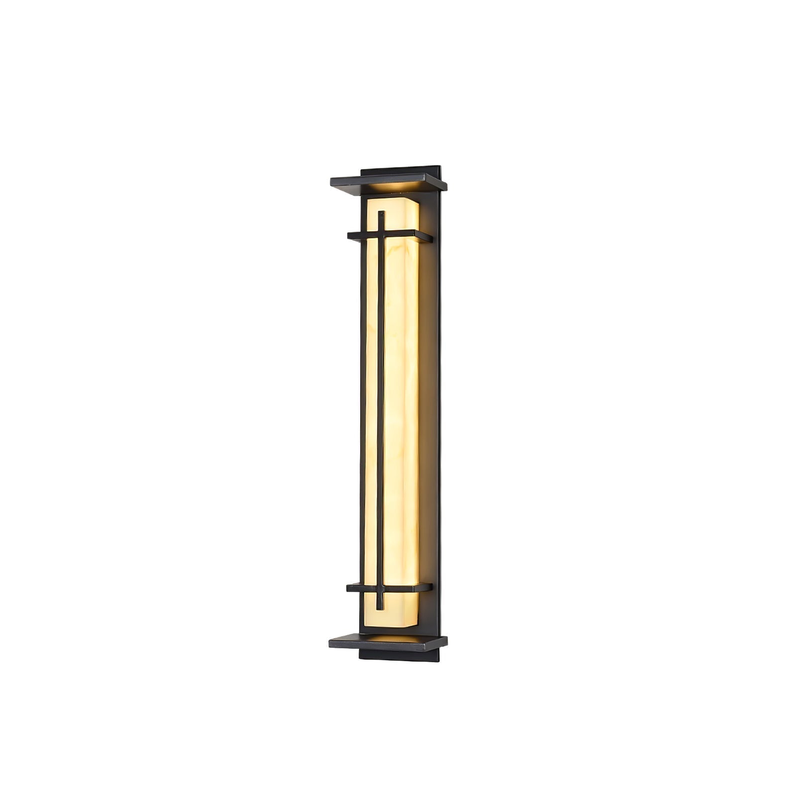 Ray Square Outdoor Wall Light Imitation Alabaster Waterproof