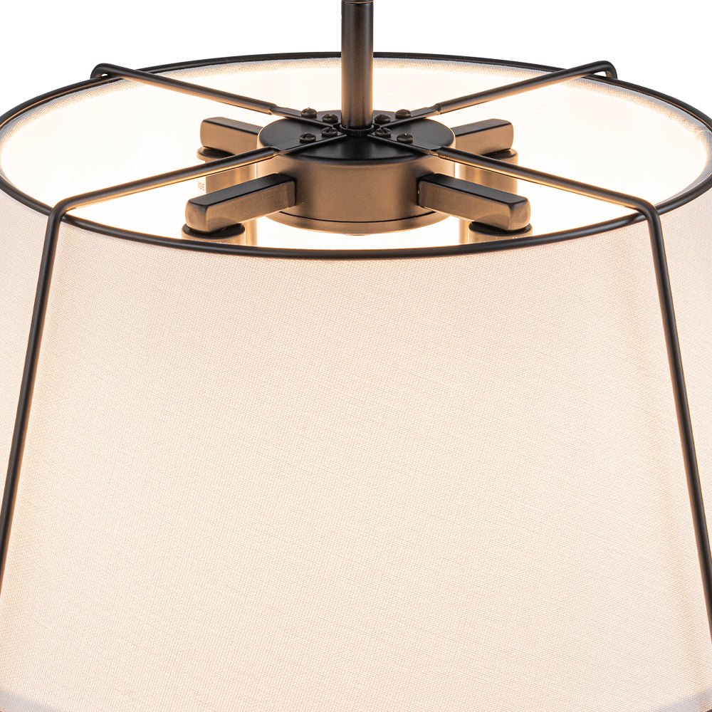 Lumière de Plafond Semi-Flush en Lin Vesina