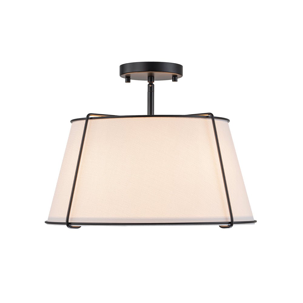 Lumière de Plafond Semi-Flush en Lin Vesina