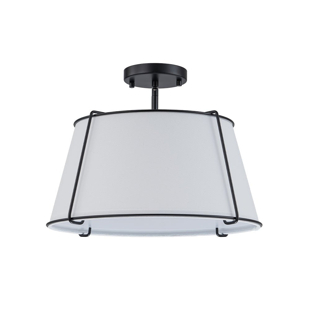 Lumière de Plafond Semi-Flush en Lin Vesina