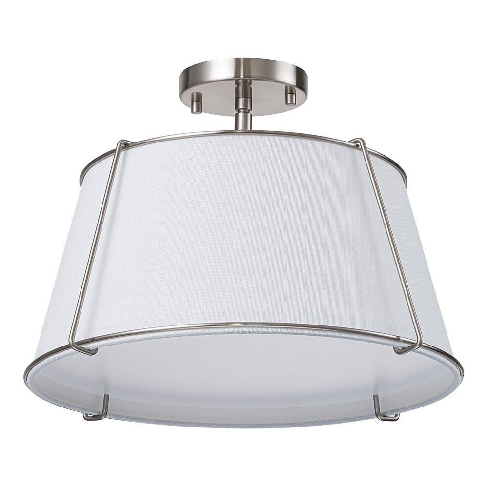 Lumière de Plafond Semi-Flush en Lin Vesina