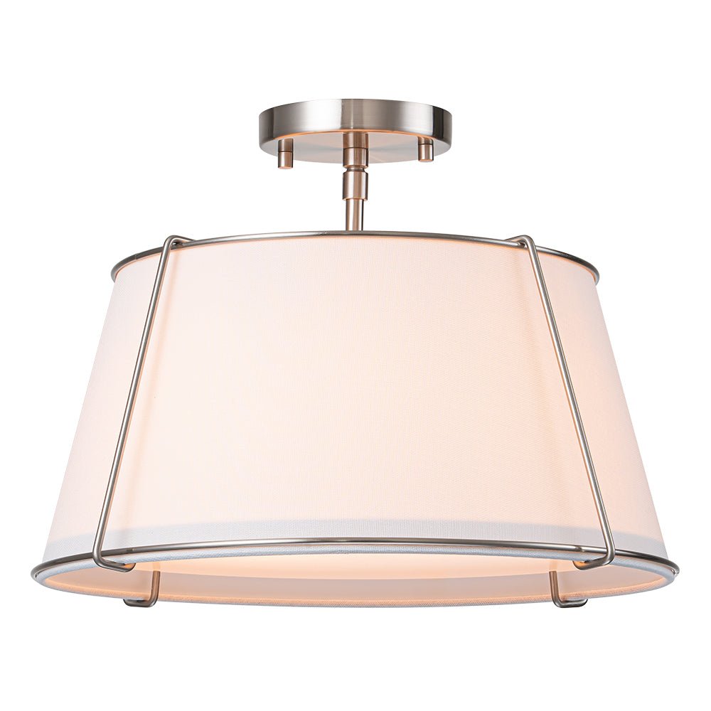 Lumière de Plafond Semi-Flush en Lin Vesina