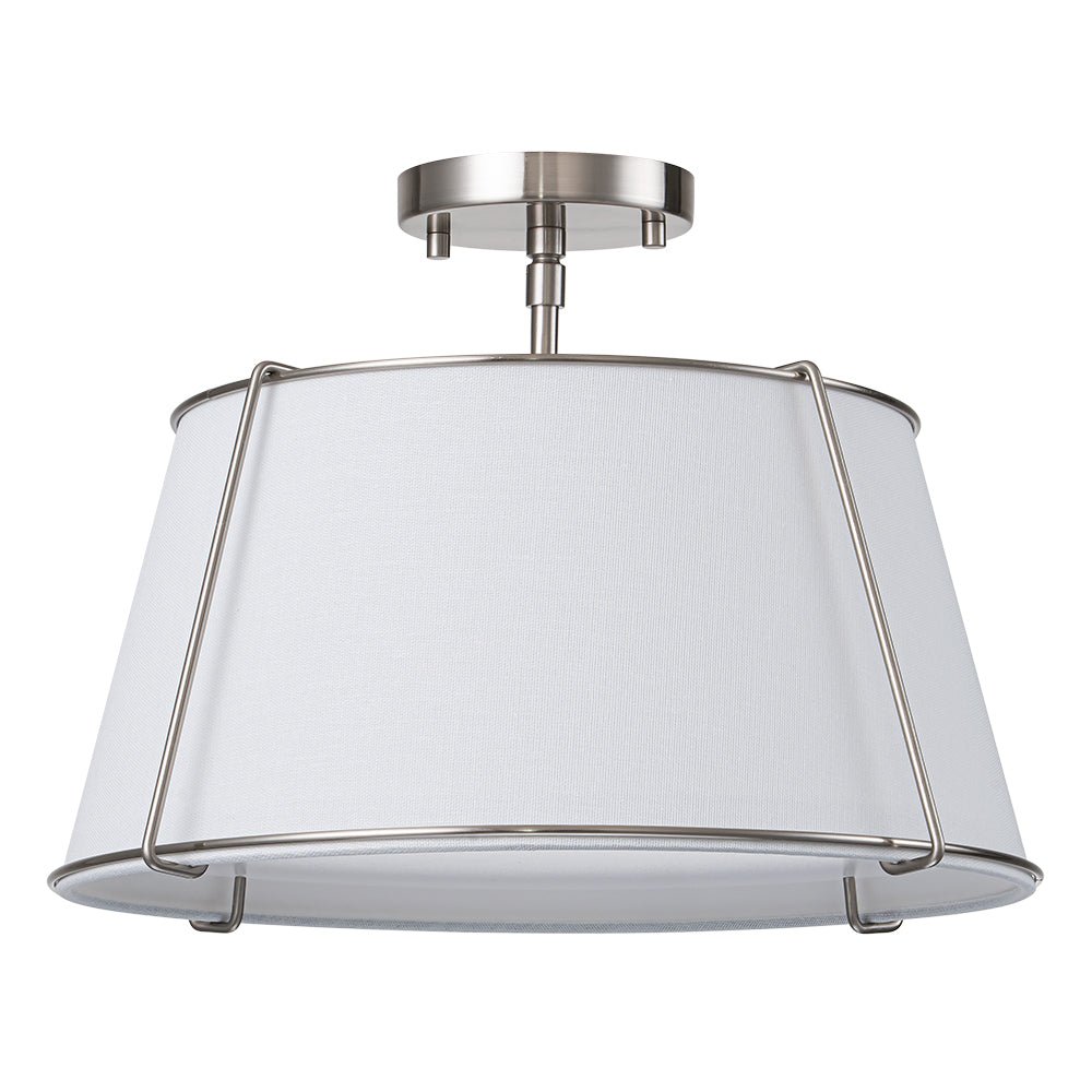 Lumière de Plafond Semi-Flush en Lin Vesina