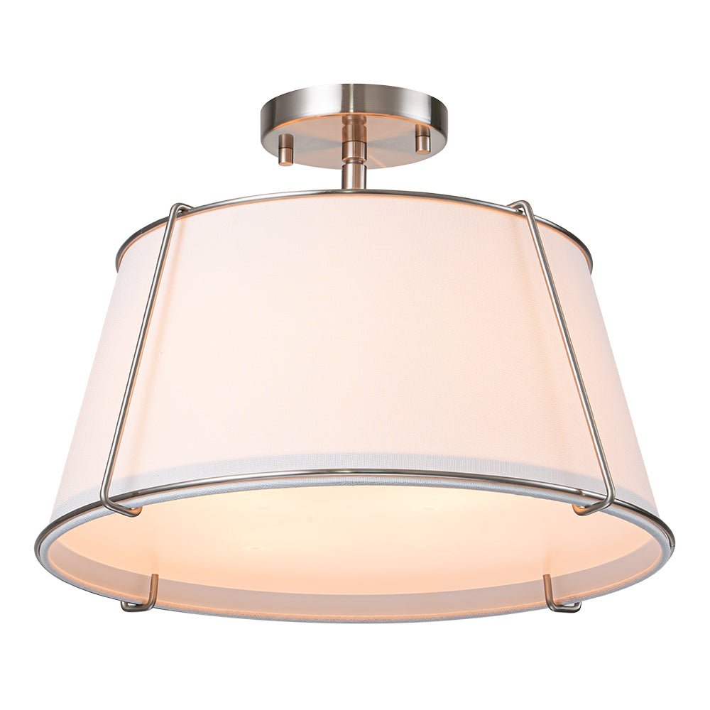 Lumière de Plafond Semi-Flush en Lin Vesina