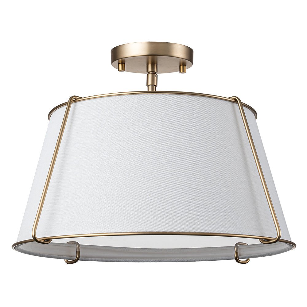 Lumière de Plafond Semi-Flush en Lin Vesina