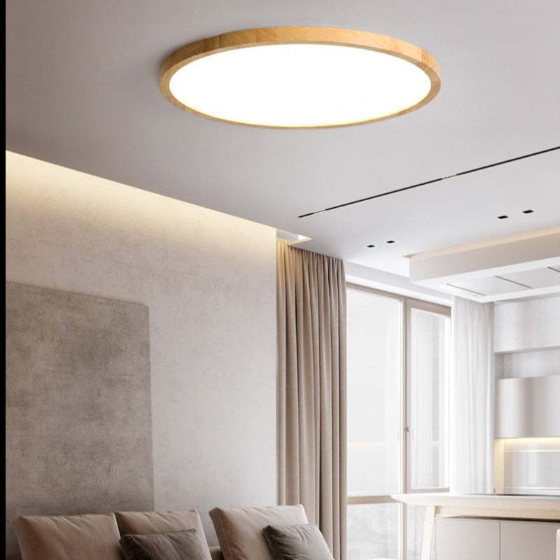 Orvix Ceiling Light Wood LED Minimalist-Neutral Decor