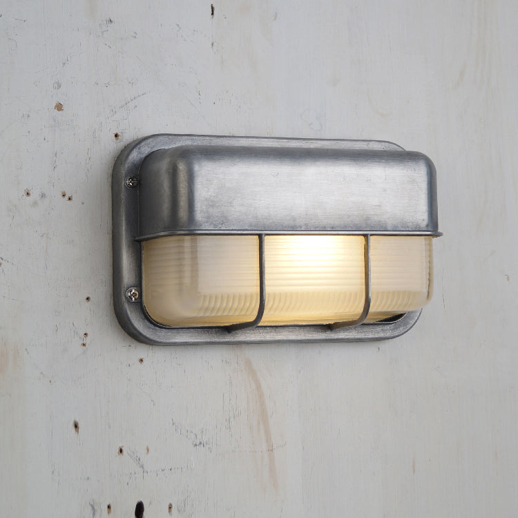 Lampe murale en verre extérieur vintage Olcarila