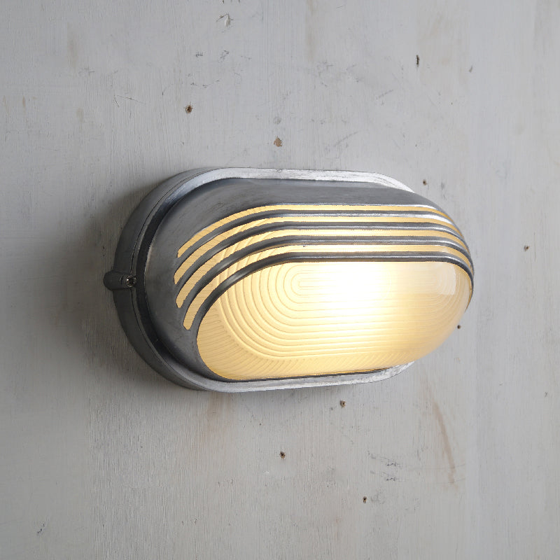 Lampe murale en verre extérieur vintage Olcarila