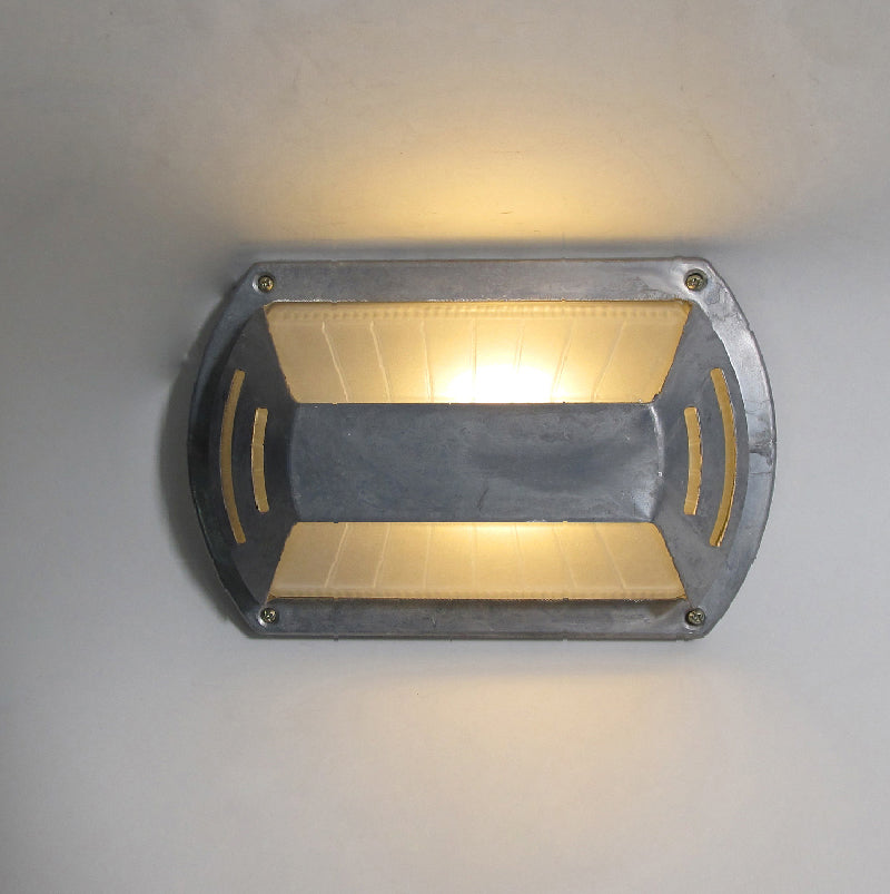 Lampe murale en verre extérieur vintage Olcarila