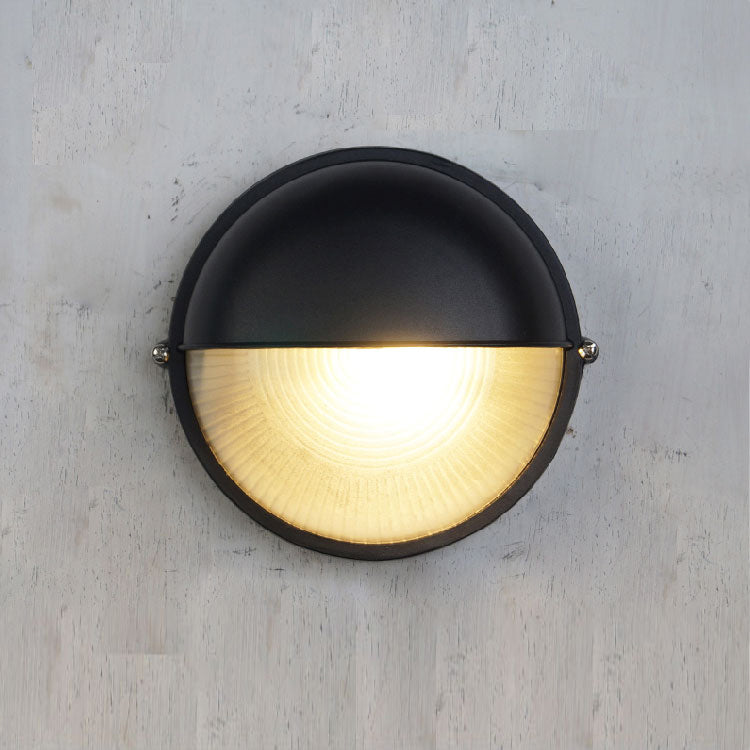 Lampe murale en verre extérieur vintage Olcarila