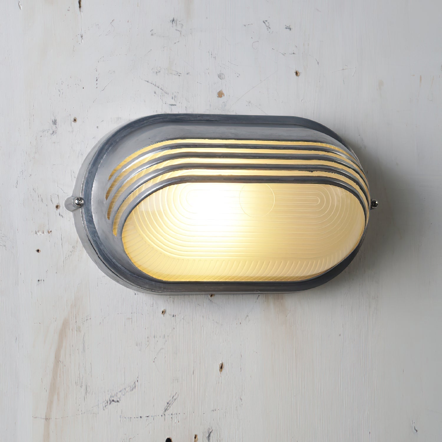 Lampe murale en verre extérieur vintage Olcarila