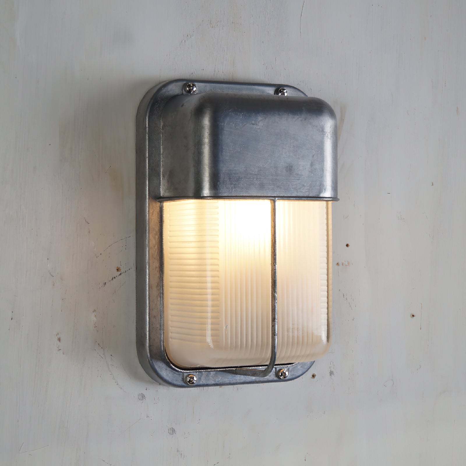 Lampe murale en verre extérieur vintage Olcarila
