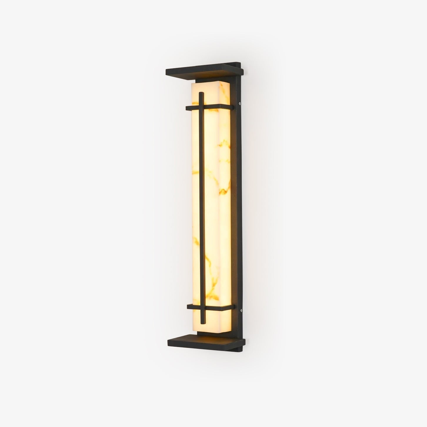 Ray Square Outdoor Wall Light  Imitation Alabaster Waterproof
