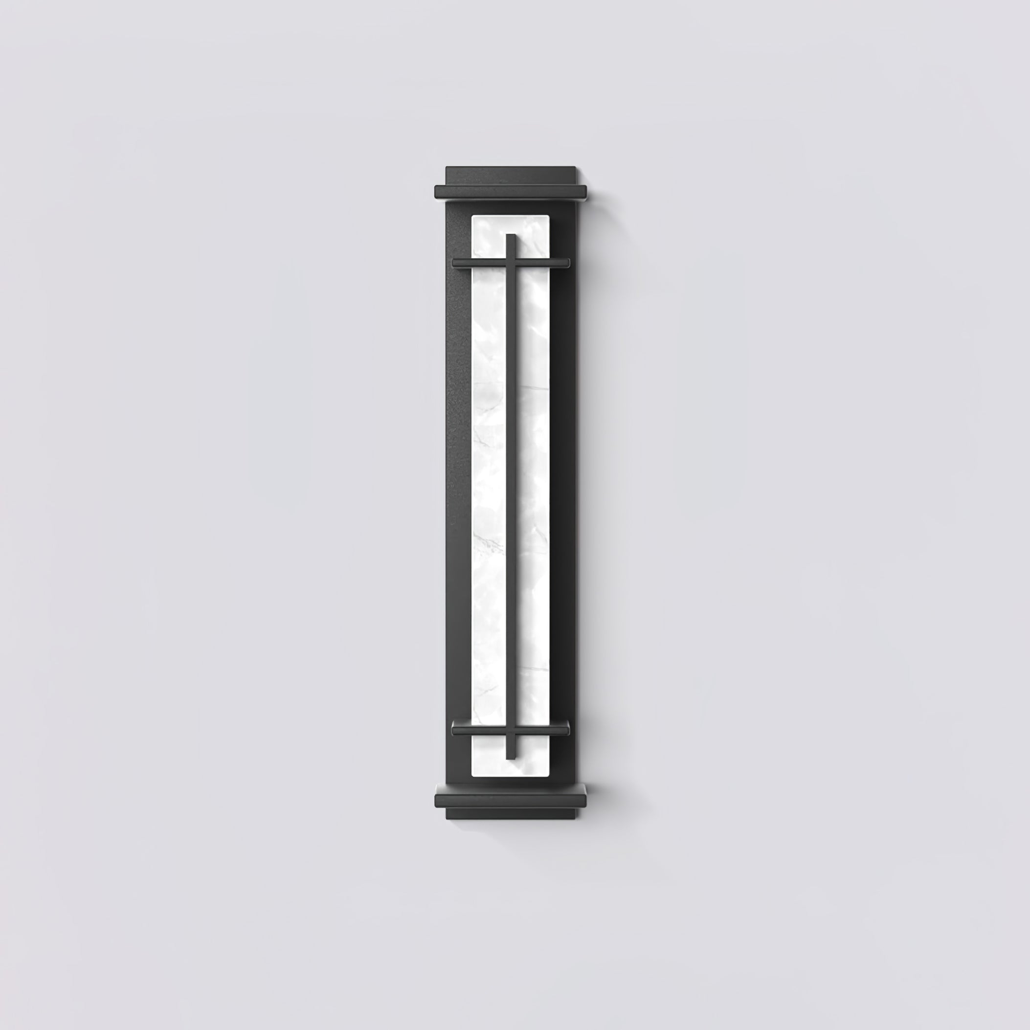 Ray Square Outdoor Wall Light  Imitation Alabaster Waterproof