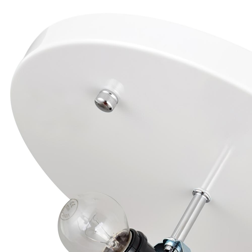 Lumière encastrée en soie moderne du milieu du siècle Lunari
